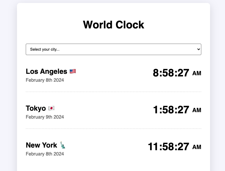 World Clock img